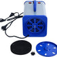2400w 75m/s Dog Dryer for Pet Grooming, High Velocity Pet Hair Dryer with Heater, Adjustable Speed, 4 Nozzles and a Comb, Blue