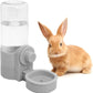 Fhiny Rabbit Water Bottle, 18oz Hanging Guinea Pig Water Bottle No Drip Gravity Automatic Bunny Water Dispenser for Cage Rabbit Waterer for Guinea Pig Bunny Chinchilla Ferret Cat Puppy