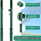 Tennis Posts with Net Crank Outdoor Heavy Duty Professional Green Tennis Permanent Court Kit for Net Quick Fixation System Equipped with a Cable Reel