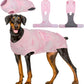 Kuoser Dog Surgery Recovery Suit, Anti Licking Pet Surgical Suit for Dogs Male Neuter, Female Dog Surgery Suit for Spay Subsititute E-Collar Cone, Dogs Body Suits After Surgery Pink Tie Dye L