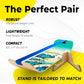 GIBBON SlackBoard - GiBoard Balance Board Kids & Adults - Slackline Balance Trainer - Slack Board Core Workout Equipment Home Gym Training - Standing Desk Exercise - Yoga, Agility, Pilates & More
