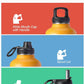 Half Gallon Water Bottle Insulated with Straw & 3 Lids, Coolflask 64 oz Water Jug Large Metal Stainless Steel Wide Mouth for Sports, Gym or Office, Non-BPA Keep Cold 48H Hot 24H, Ombre Yellow/Orange