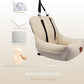 Dog Car Seat for Small Dogs,Ultra-Soft Fabric,2 Storage Pockets & Safety Leash,Adjustable Straps,Easy to Install,Fully Detachable and Washable(Beige)