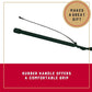 Weaver EquineWeaver Leather Stock Whip with Rubber Handle and 10" Popper, Green/White