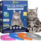 4 Pack Flea Collar for Cats, 32 Months Flea and Tick Prevention for Cats, Waterproof Cat Flea Collar, Natural Cat Flea and Tick Treatment, Adjustable Flea and Tick Collar for Cats Kittens(4 Colors)