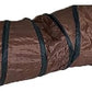 iCAGY Cat Tunnel for Indoor Cats Interactive, Rabbit Tunnel Toys, Pet Toys Play Tunnels for Cats Kittens Rabbits Puppies Crinkle Pop Up Brown 47" Shape S