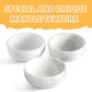 White Marble Dog Bowl - Non-Slip, Non-Tipping, Heavy Duty for Large Dogs - African Natural Stone Water and Food Bowl, Holds 4.6 Cups (7.5lbs)