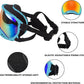 Large Dog Sunglasses with Adjustable Strap UV Protection, Winproof Dog Puppy Sunglasses, Suitable for Medium-Large Dog Pet Glasses, Dogs Eyes Protection，Soft Dog Goggles