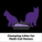 ARM & HAMMER Clump & Seal Slide Platinum Multi-Cat Clumping Litter, Easy Clean, Superior Odor Control, 27.5 Lbs