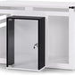 Lovupet Wooden Dog Crate Furniture, Villa Style Dog Kennel for Medium Breed with Glass Door and Acrylic Panels, GC34 (White)