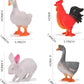12 Pack Large Farm Animals Toys for Kids 3-5 Year Old Toddlers 1-3 Realistic Plastic Farm Animal Figures Playset Animal Poultry for Learning
