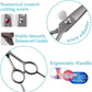 4.5" Straight Dog Scissors for Grooming Face and Paws with Safety Round Tip for Small Dogs Cats Face Paw Ears Trimmer Cat Grooming Scissors(4.5" Straight, Gray)