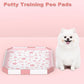 MIZOK Puppy Pads 22"x 22" with Leak-Proof Quick-Dry Design Pee Pads for Dogs Potty Training, 6-Layer Standard Absorbency Dog Pee Pads Regular Size, Pink Cherry Blossom Pattern (50 Counts)