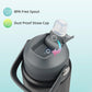 Insulated Water Bottle with Straw Lid,32 oz Stainless Steel Vacuum Metal Bottle with Silicone Handle,Black