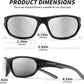 Polarized Sports Sunglasses for Men,TR90 Unbreakable Frame Sunglasses for Fishing Driving Cycling UV400 Protection