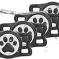 IP68 Waterpoof Dog Airtag Holder, Stretchy Silicone Full Body Covered Apple Air Tag Holder for Dog Cat Collar Fit All Width Collar (4* Black, 4 Pack)