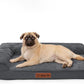 Orthopedic Dog Bed Medium Size Dog, 3 Inch Memory Foam Pet Bed for Small and Medium Dogs, Washable Removable Cover, Nonskid Bottom, Waterproof, 35x23 Inches, M Dark Grey