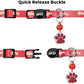 Personalized Breakaway Cat Collars Glow-in-The-Dark with ID Tag, Bell - Safety Quick - Release, Customizable for Female Male Kittens & Cats (Red)