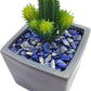 WAYBER 2 Lbs/920g Deep Blue Lapis Lazuli Pebbles Irregular Decorative Stones Natural Crystal Rock Gravel for Aquarium/Fish Turtle Tank/Succulent Plants/Air Plants Decoration (Fill 1.8 Cups)