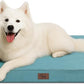 Outdoor Large Dog Bed, Waterproof Dog Bed for Large Dogs, Egg Crate Foam Pet Bed with Removable Washable Oxford Cooling Cover, Light Blue