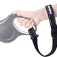 PetBonus Short Dog Leash, Safety Wrist Strap for Retractable Dog Leash, Reflective Design and Adjustable Soft Padded Handle, Extra Layer Security for Pet Stroller (Black)