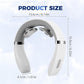 4-Head Electric Massagers Set, Vagus Nerve Stimulator Neck, 6 Modes & 16 Levels, Ergonomic Design, Promote Muscle Relaxation (White)