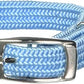 Kool Kat Elastic Cat Safety Collar with Bell, Light Blue, 8"