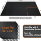 AIRHOP 0.56in Thick 48 Sq Ft Exercise Equipment Mats, 12 Tiles Upgraded Rubber Top with High Density EVA Foam, Large Interlocking Puzzle Gym Flooring for Home Gym, Heavy Weight Workout,Black