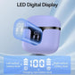 Wireless Earbuds, 2025 Bluetooth 5.3 Headphones HiFi Stereo 50H Playback Ear Buds with Led Digital Display, ENC Noise Cancelling Earbuds for Laptop Computer, iOS, Android, Purple