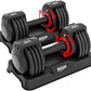 25/55lbs Adjustable Dumbbells Set, Dumbbells with Anti-Slip Metal Handle for Exercise & Fitness Fast Adjust Weight for Full Body Workout Fitness