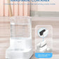 PAWGETHER® Gravity Automatic Pet Water Dispenser with 1 Filter for Cats and Small Dogs 1 Gallon/3.5L Auto Pet Waterer Dog Water Dispenser, Easy to Fill