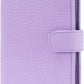 RFID Passport Holder Travel Wallet for Women, Leather Passport Cover Wallet with Card Holders SIM Slots,Zippered Coins Pocket and Cash Slot Slim Compact Travel Wallet (Taro Purple)