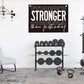 Stronger Than Yesterday Gym Motivational Wall Art Banner College Dorm Posters Gifts for Guys Men Women Gym Flag Decor for Home Gym Bedroom Workout Room 30x20 Inchs