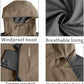 TEZO Mens Rain Jacket Waterproof with Hooded Hiking Coat Lightweight Windbreaker