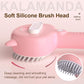 Cat Steam Brush for Shedding, 4 in 1 Steamy Cat Comb with Handle, Rubber Pet Misting Brush with Release Button for Indoor Kittens Small Animals(Pink)