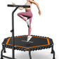 ANCHEER 50" Rebounder Trampoline for Adults With Bar, 550 LBS Mini Trampoline Quiet Exercise Bungee Jumping Cardio Trainer Workout