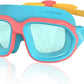 Kids Swim Goggles for Ages 4-12: Clear Vision, Wide View, No Leaks, Anti-Fog, UV Protection & Comfortable Fit
