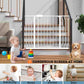 Extra Wide Baby Gates 71.5-76.3 Inch White Pressure Mounted Baby Gate Indoor Safety Gates Pressure Mounted Child Gate for Stairs Doorways Hallways