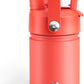 Kids Insualated Water Bottle with Straw - 12oz Stainless Steel Water Bottle with Dual Spouts, Leak-Proof, BPA-Free, Double Wall Vacuum Keeps Cold for 24 Hours for Sports, Travel, School (Tawny Orange)