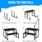 RV Steps with Handrail, 2 Steps Ladder Hot Tub Steps with Handrail, Portable Mobile Home Stairs Outdoor RV Stairs for 5th Wheel RVs
