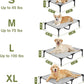 Elevated Dog Bed 42 Inch - Breathable Raised Pet Bed for Large Dogs, Waterproof Dog Cot Bed Easy to Assemble, Durable Portable Pet Cot with Non-Slip Feet, Grey