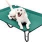 Pettycare Elevated Outdoor Dog Cot - Bed for Large Dogs (XL) Easy Assembly, Waterproof Cooling Dog Bed with Teslin Mesh, Up to 85 lbs, Green
