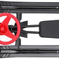 Snow Racer Sled for Kids, Dual Brakes Snowmobile Sled Ski with Steering Wheel, Snow Sledge for Skiing, Ice Skating, Sand Skating, Single Rider 45 x 20 x 15 inches