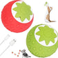2Pcs Self-Moving Electric Cat Toy Ball with LED - Automatic Interactive Cat Toys for Indoor Cats, Smart Strawberry Design Stimulates Hunting Instincts, Boredom Relief & Exercise for Solo Play