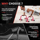 Push Up Bar, Parallettes Bars For L-sit & Dip, Heavy-Duty No Wobbling Parallel Bars Stand For Handstands, Full Planche, Calisthenics, 9.5in High Workout Stands for Home Fitness Training