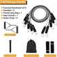 VEICK Resistance Bands, Exercise Bands for Working Out with Handles, Elastic Workout Bands for Men Women, Exercising Bands for Strength Training Equipment at Home Gym