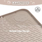 Cat Litter Mat, Extra Large 40" x 28" Silicone Mat Litter Trapping Mat for Scatter Control, Soft on Kitty Paws, Easy to Clean (Khaki)