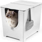 Modkat® Flip Litter Box, Front-Entry, Full Height Seamless Base, Reusable Litter Liner, Sifting Litter Scoop, 2X Bamboo Charcoal Filters