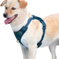 No Pull Dog Harness for Small Medium Large Dogs - Adjustable Two-Layer Mesh Dog Vest with Dual Clip, Escape Proof, Quick Release, Lightweight Breathable Mesh for Walking Hiking (Prussian Blue,S)