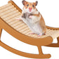 Hamster Climbing Toys - Wooden Ladder for Hmaster Bridge Guinea Pig Enrichment Toy Interactive Hamster Cage Accessories for Chinchilla, Rat, Gerbils, Mice and Small Animals